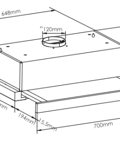Máy hút mùi âm tủ Latino LT AT700 Classic